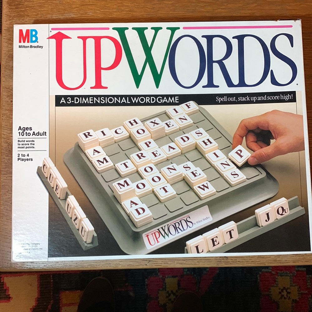 UpWords 1988 3 Dimensional Word Game